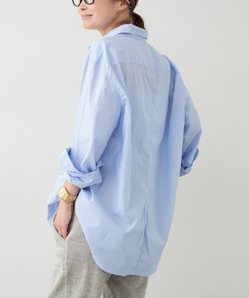 Frank&Eileen(フランクアンドアイリーン)の「【FRANK&EILEEN/フランクアンドアイリーン】FINBAR SHIRT(シャツ/ブラウス・レディース・スカイブルー/ブルー・FREE)」の9枚目の写真