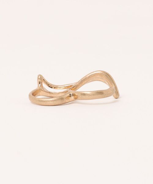 BROTHERHOOD(ブラザーフッド)の「【earyear】Curve Line Fusion Double Finger Ring(リング・レディース・シルバー/ゴールド・FREE)」の16枚目の写真