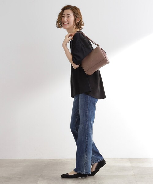 grove（グローブ）の「ドットスタッズ3層ショルダー（ショルダーバッグ・レディース・ライトグレー/ブラック/グリーン系/ピンク系・00）」の12枚目の写真