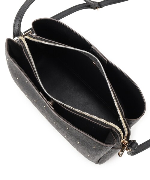 grove（グローブ）の「ドットスタッズ3層ショルダー（ショルダーバッグ・レディース・ライトグレー/ブラック/グリーン系/ピンク系・00）」の21枚目の写真