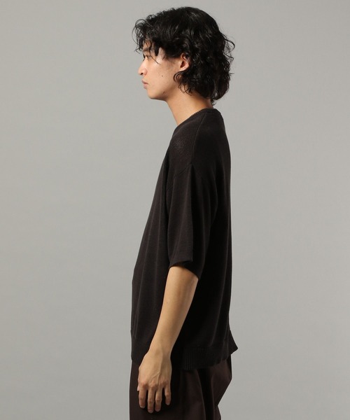 RAGEBLUE（レイジブルー）の「サマーニットクルーネックTシャツ（ニット/セーター・メンズ・ブラック/ベージュ系その他2・MEDIUM/LARGE）」の13枚目の写真