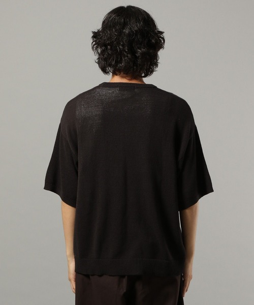 RAGEBLUE（レイジブルー）の「サマーニットクルーネックTシャツ（ニット/セーター・メンズ・ブラック/ベージュ系その他2・MEDIUM/LARGE）」の14枚目の写真