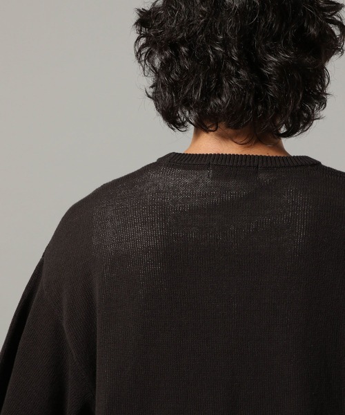 RAGEBLUE（レイジブルー）の「サマーニットクルーネックTシャツ（ニット/セーター・メンズ・ブラック/ベージュ系その他2・MEDIUM/LARGE）」の15枚目の写真