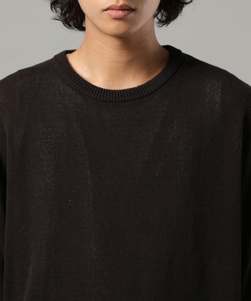 RAGEBLUE（レイジブルー）の「サマーニットクルーネックTシャツ（ニット/セーター・メンズ・ブラック/ベージュ系その他2・MEDIUM/LARGE）」の16枚目の写真