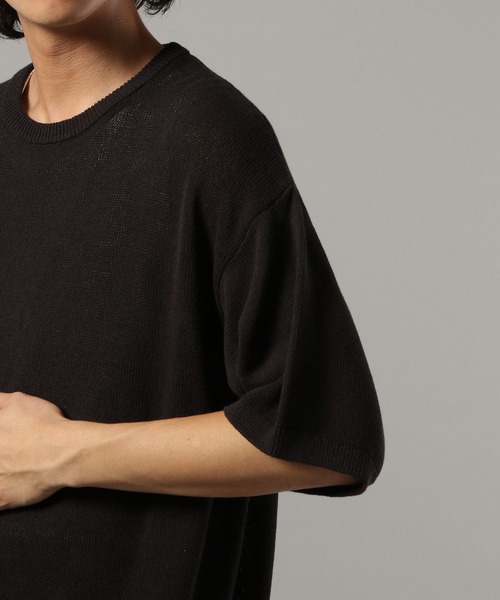 RAGEBLUE（レイジブルー）の「サマーニットクルーネックTシャツ（ニット/セーター・メンズ・ブラック/ベージュ系その他2・MEDIUM/LARGE）」の17枚目の写真