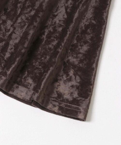 SENSE OF PLACE by URBAN RESEARCH(センスオブプレイスバイアーバンリサーチ)の「シアーベロアドレープキャミワンピ(ワンピース・レディース・ブラウン/ブルー・S/ONE)」の3枚目の写真