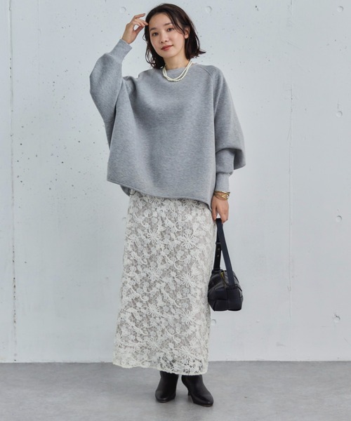 Doux archives(ドゥアルシーヴ)の「モールレースタイトスカート(スカート・レディース・アイボリー/ブラウン/ベージュ・36/38)」の17枚目の写真