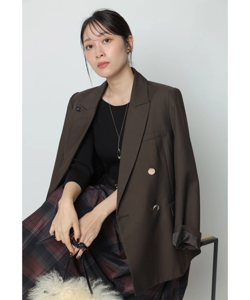 ベルト付チェックタフタドッキングワンピース（ワンピース