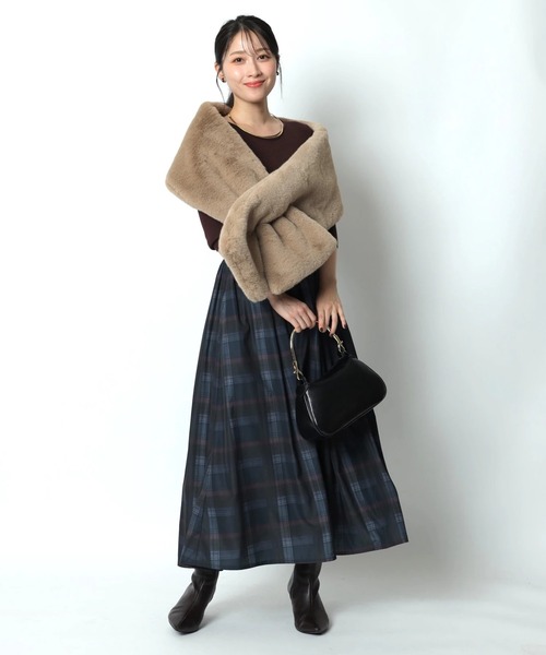 ✨定番人気♡リボンベルト✨ブルーレーベル　ドッキングワンピース チェック　ベルト ✨定番人気♡リボンベルト✨ブルーレーベル ドッキング