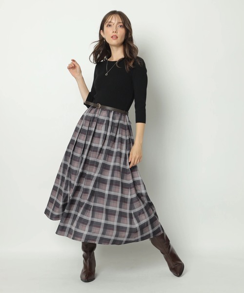 ✨定番人気♡リボンベルト✨ブルーレーベル　ドッキングワンピース チェック　ベルト 極美】バーバリーブルーレーベル ノバチェックワンピース リボン