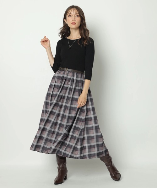 Apuweiser-riche ティアードタフタドッキングワンピース Apuweiser-riche（アプワイザーリッシェ）の「ティアードタフタ