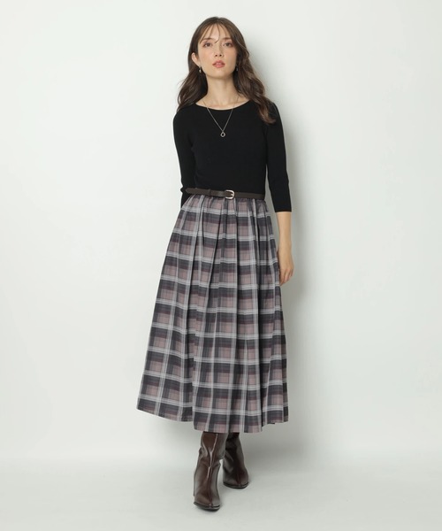 Apuweiser-riche ティアードタフタドッキングワンピース Apuweiser-riche（アプワイザーリッシェ）の「ティアードタフタ