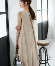 STYLE DELI（スタイルデリ）の「ハリ感楊柳背面タックワンピース（ワンピース・レディース）」