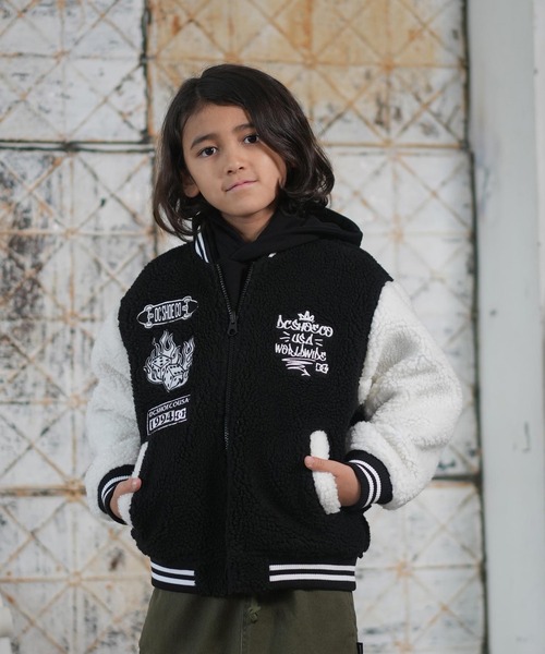 DC/ディーシー アウター キッズ リバーシブル ジャケット ボア