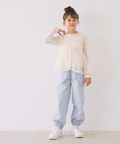 coca(coca)(コカ)の「キッズ ハートポケットジョガーパンツ(その他パンツ・キッズ・ラベンダー/アイボリー・140/130/150/120)」の9枚目の写真