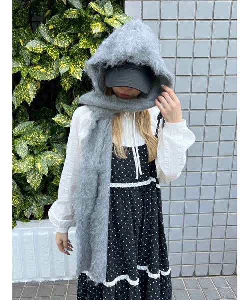 ENGIINEERED GARMENTS ケープスタイルマフラー　 グレー 楽天市場】ミンク エコファー ケープ 2way マフラー ストール 大判