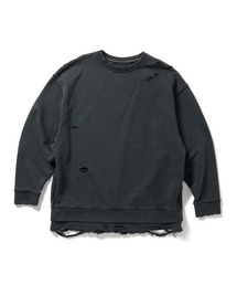 ayaPERVERZE(パーバーズ) ダメージ加工スウェット ayaPERVERZE(パーバーズ) ダメージ加工スウェット セール