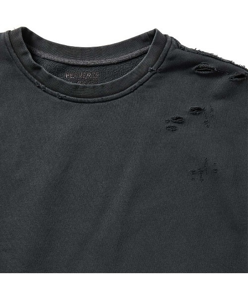 PERVERZE（パーバーズ）の「DISTRESS Step Layered Sweatshirt（スウェット・レディース・ブラック/グレー・FREE）」の6枚目の写真