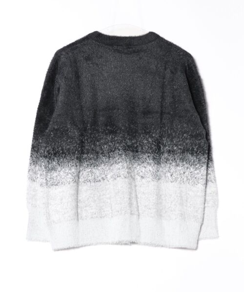 aimoha（アイモハ）の「クルーネックニット/crew neck knit (AW)（ニット/セーター・メンズ・ブラック/ライトグレー・MEDIUM/LARGE）」の5枚目の写真