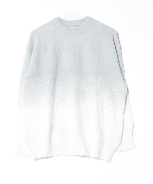 aimoha（アイモハ）の「クルーネックニット/crew neck knit (AW)（ニット/セーター・メンズ・ブラック/ライトグレー・MEDIUM/LARGE）」の7枚目の写真