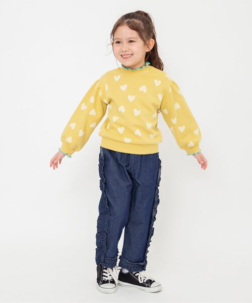 BREEZE(ブリーズ)の「【ジュニア対応】フリルデニムパンツ(デニムパンツ・キッズ・ネイビー/ブルー・80/90/100/110/120/130/140)」の8枚目の写真