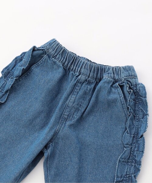 BREEZE(ブリーズ)の「【ジュニア対応】フリルデニムパンツ(デニムパンツ・キッズ・ネイビー/ブルー・80/90/100/110/120/130/140)」の13枚目の写真