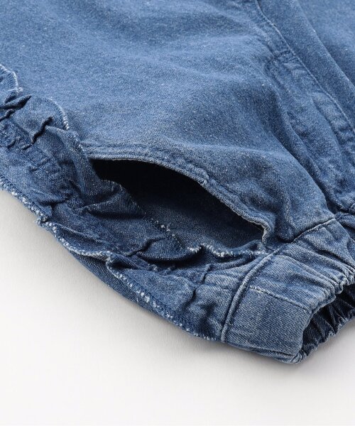 BREEZE(ブリーズ)の「【ジュニア対応】フリルデニムパンツ(デニムパンツ・キッズ・ネイビー/ブルー・80/90/100/110/120/130/140)」の14枚目の写真