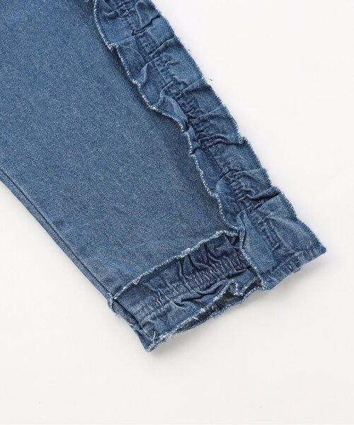 BREEZE(ブリーズ)の「【ジュニア対応】フリルデニムパンツ(デニムパンツ・キッズ・ネイビー/ブルー・80/90/100/110/120/130/140)」の17枚目の写真