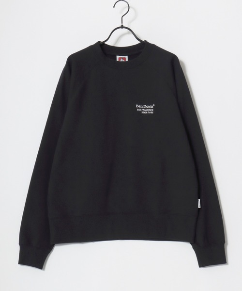 BEN DAVIS(ベンデイビス)の「BEN DAVIS/ベンデイビス 70's FIT RAGLAN SWEATSHIRT/レギュラーフィット 裏毛 ロゴ ワンポイント刺繍 ショート丈 スウェット トレーナー/短丈スウェット/レディース メンズ(スウェット・メンズ・アッシュグレー/グレー/ブラック/ネイビー・XL/L/M)」の8枚目の写真