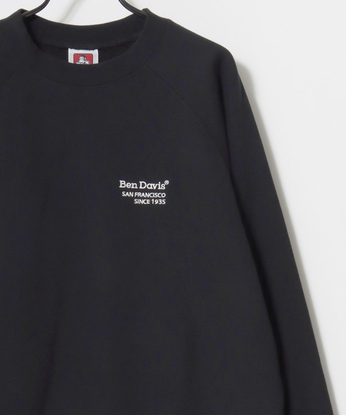 BEN DAVIS(ベンデイビス)の「BEN DAVIS/ベンデイビス 70's FIT RAGLAN SWEATSHIRT/レギュラーフィット 裏毛 ロゴ ワンポイント刺繍 ショート丈 スウェット トレーナー/短丈スウェット/レディース メンズ(スウェット・メンズ・アッシュグレー/グレー/ブラック/ネイビー・XL/L/M)」の12枚目の写真