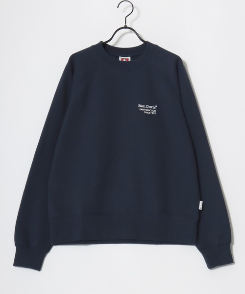 BEN DAVIS(ベンデイビス)の「BEN DAVIS/ベンデイビス 70's FIT RAGLAN SWEATSHIRT/レギュラーフィット 裏毛 ロゴ ワンポイント刺繍 ショート丈 スウェット トレーナー/短丈スウェット/レディース メンズ(スウェット・メンズ・アッシュグレー/グレー/ブラック/ネイビー・XL/L/M)」の5枚目の写真