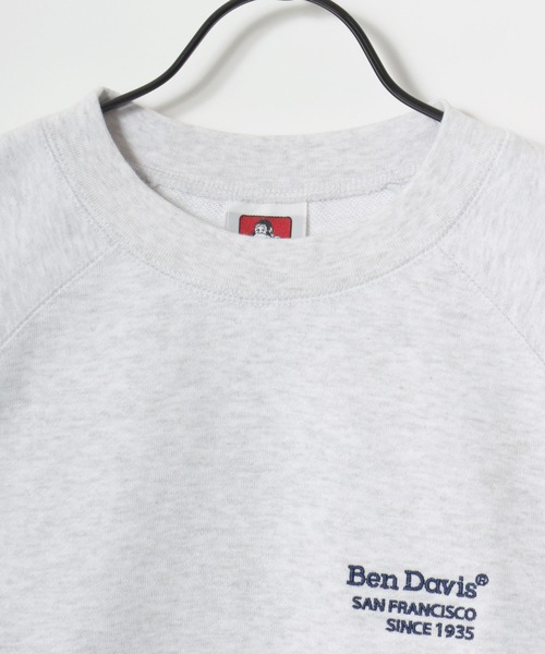 BEN DAVIS(ベンデイビス)の「BEN DAVIS/ベンデイビス 70's FIT RAGLAN SWEATSHIRT/レギュラーフィット 裏毛 ロゴ ワンポイント刺繍 ショート丈 スウェット トレーナー/短丈スウェット/レディース メンズ(スウェット・メンズ・アッシュグレー/グレー/ブラック/ネイビー・XL/L/M)」の18枚目の写真