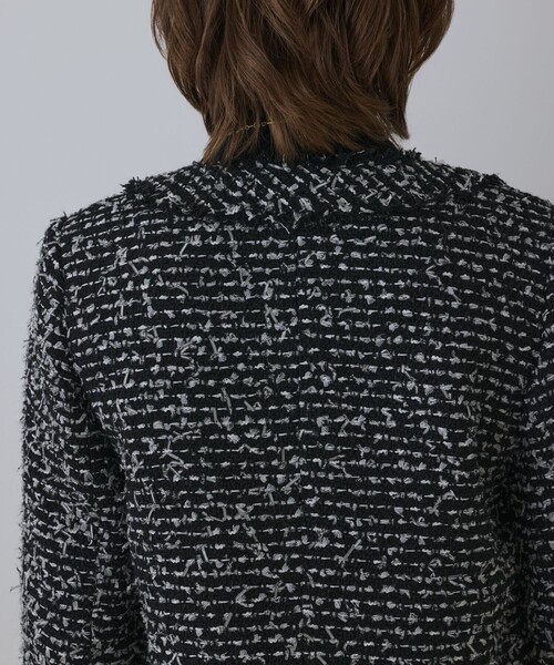 ツイードコンビジャケット（ノーカラージャケット）｜GRACE