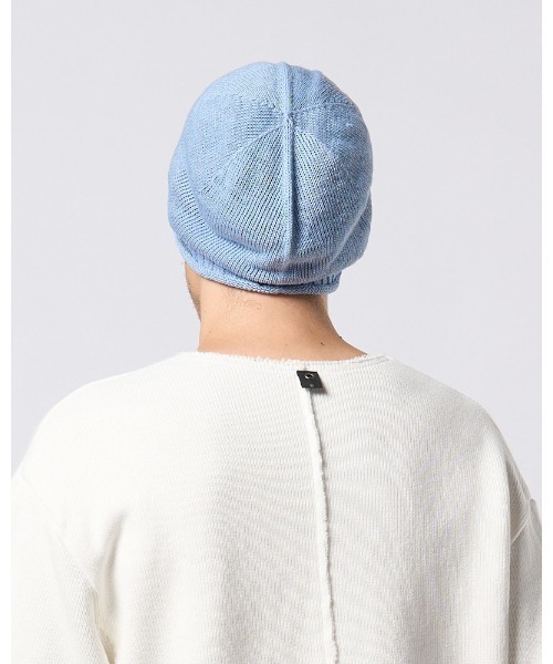 wjk（ダヴルジェイケイ）の「GIMA roll beanie（ニットキャップ/ビーニー・メンズ・ライトグレー/ライトベージュ/ライトブルー・FREE）」の13枚目の写真