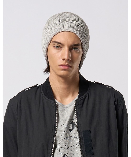 wjk（ダヴルジェイケイ）の「GIMA roll beanie（ニットキャップ/ビーニー・メンズ・ライトグレー/ライトベージュ/ライトブルー・FREE）」の17枚目の写真