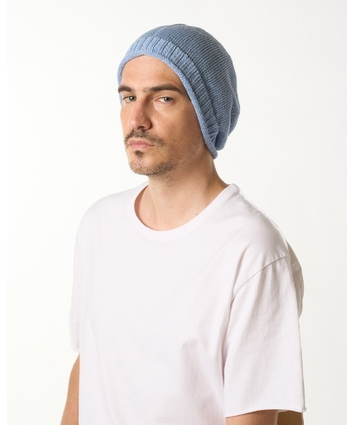 wjk（ダヴルジェイケイ）の「GIMA roll beanie（ニットキャップ/ビーニー・メンズ・ライトグレー/ライトベージュ/ライトブルー・FREE）」の14枚目の写真