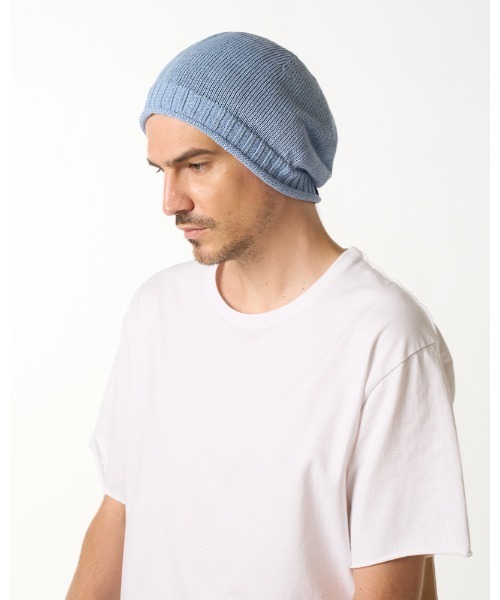 wjk（ダヴルジェイケイ）の「GIMA roll beanie（ニットキャップ/ビーニー・メンズ・ライトグレー/ライトベージュ/ライトブルー・FREE）」の15枚目の写真