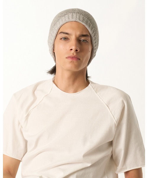 wjk（ダヴルジェイケイ）の「GIMA roll beanie（ニットキャップ/ビーニー・メンズ・ライトグレー/ライトベージュ/ライトブルー・FREE）」の20枚目の写真