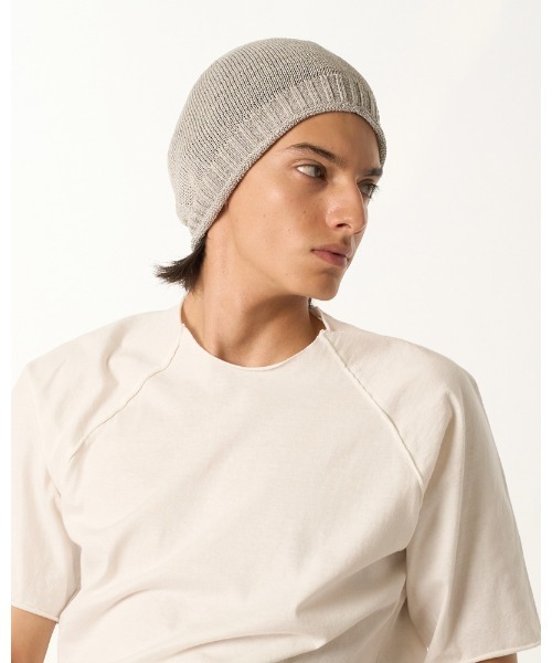 wjk（ダヴルジェイケイ）の「GIMA roll beanie（ニットキャップ/ビーニー・メンズ・ライトグレー/ライトベージュ/ライトブルー・FREE）」の22枚目の写真