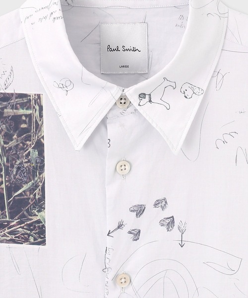 Paul Smith(ポールスミス)の「"Floral Postcards" シャツ / 253645 901U(シャツ/ブラウス・メンズ・ホワイト・SMALL/MEDIUM/LARGE/X-LARGE)」の2枚目の写真