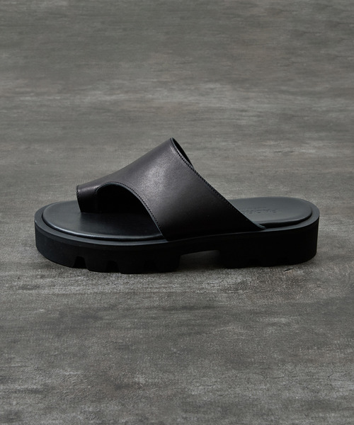 PADRONE(パドローネ)の「PADRONE パドローネ / CS TONG SANDALS レザートングサンダル 牛革 日本製 / PU2308-3211(サンダル・メンズ・ブラック・41/40/42)」の16枚目の写真