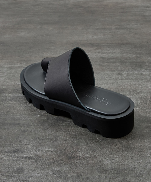 PADRONE(パドローネ)の「PADRONE パドローネ / CS TONG SANDALS レザートングサンダル 牛革 日本製 / PU2308-3211(サンダル・メンズ・ブラック・41/40/42)」の11枚目の写真