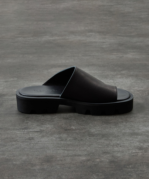 PADRONE(パドローネ)の「PADRONE パドローネ / CS TONG SANDALS レザートングサンダル 牛革 日本製 / PU2308-3211(サンダル・メンズ・ブラック・41/40/42)」の6枚目の写真