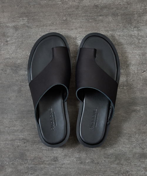 PADRONE(パドローネ)の「PADRONE パドローネ / CS TONG SANDALS レザートングサンダル 牛革 日本製 / PU2308-3211(サンダル・メンズ・ブラック・41/40/42)」の4枚目の写真