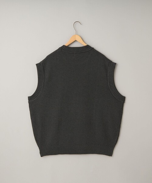 coen（コーエン）の「コットンライク ニットベスト（ニット/セーター・メンズ・ネイビー/ダークグレー・L/M/S/XL）」の3枚目の写真