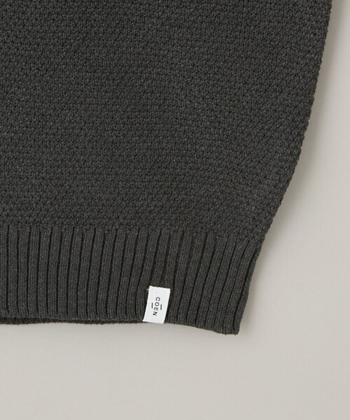 coen（コーエン）の「コットンライク ニットベスト（ニット/セーター・メンズ・ネイビー/ダークグレー・L/M/S/XL）」の6枚目の写真