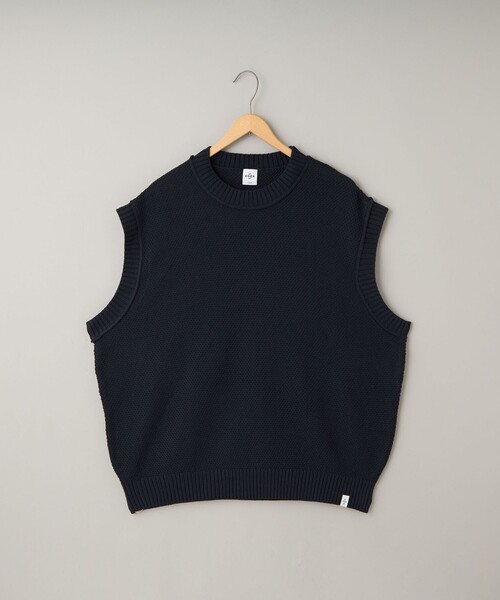 coen（コーエン）の「コットンライク ニットベスト（ニット/セーター・メンズ・ネイビー/ダークグレー・L/M/S/XL）」の9枚目の写真