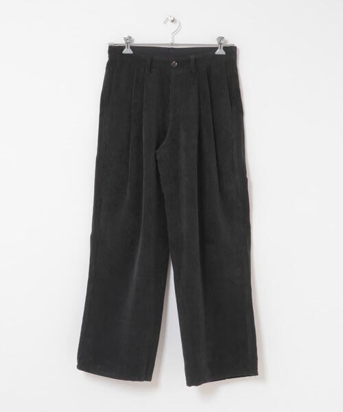 SENSE OF PLACE by URBAN RESEARCH（センスオブプレイスバイアーバンリサーチ）の「ウォッシュドコーデュロイワイドパンツ（その他パンツ・メンズ・ライトベージュ/ブラック/グリーン/ブラウン・LARGE/MEDIUM）」の14枚目の写真