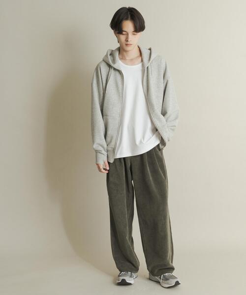 SENSE OF PLACE by URBAN RESEARCH（センスオブプレイスバイアーバンリサーチ）の「ウォッシュドコーデュロイワイドパンツ（その他パンツ・メンズ・ライトベージュ/ブラック/グリーン/ブラウン・LARGE/MEDIUM）」の14枚目の写真