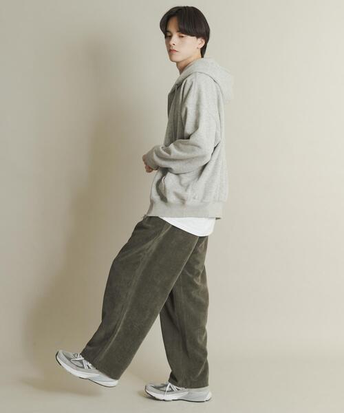 SENSE OF PLACE by URBAN RESEARCH（センスオブプレイスバイアーバンリサーチ）の「ウォッシュドコーデュロイワイドパンツ（その他パンツ・メンズ・ライトベージュ/ブラック/グリーン/ブラウン・LARGE/MEDIUM）」の13枚目の写真